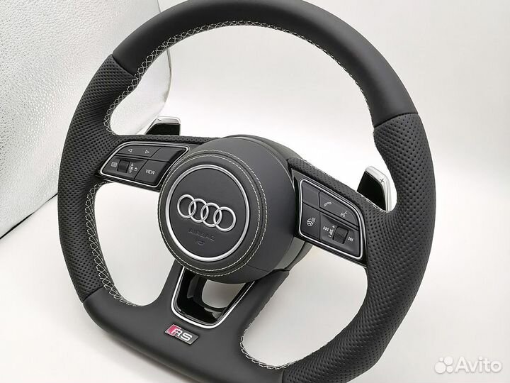 Руль Кожа Nappa Audi A3 A4 A5 A6 A7 + Lin адаптер