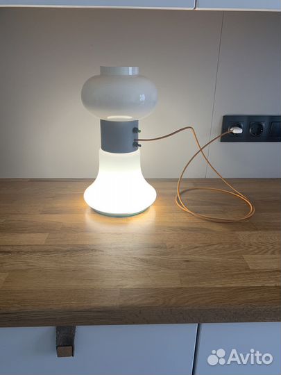 Настольная лампа винтаж СССР стекло