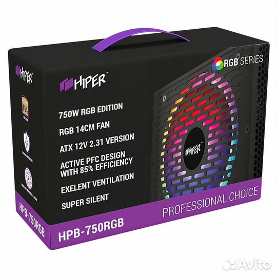 Блок питания Hiper HPB-750 RGB 750W
