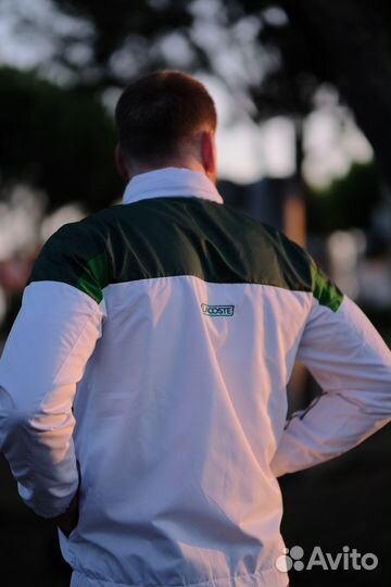 Спортивный костюм Lacoste зелено-белый