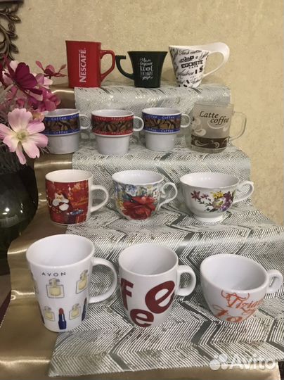 Бокалы, чайные и кофейные чашки