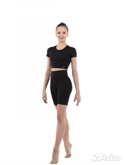 Кроп-футболка RG602-35 черный (36)