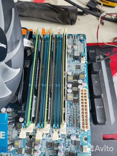 Комплект Мат плата 1366 + i7-930 12gb ddr3