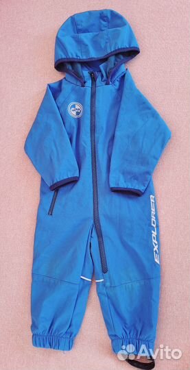 Комбинезон softshell 74-80 синий