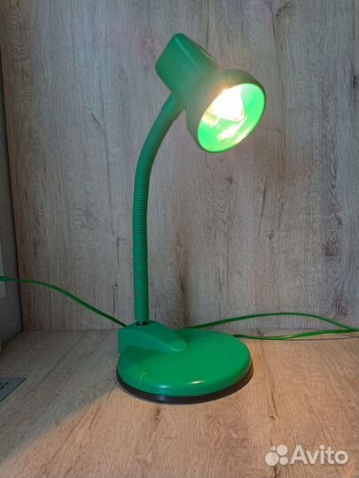 Лампа настольная зеленая СССР