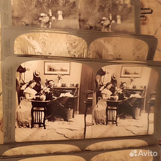 Стереоскоп американский старинный