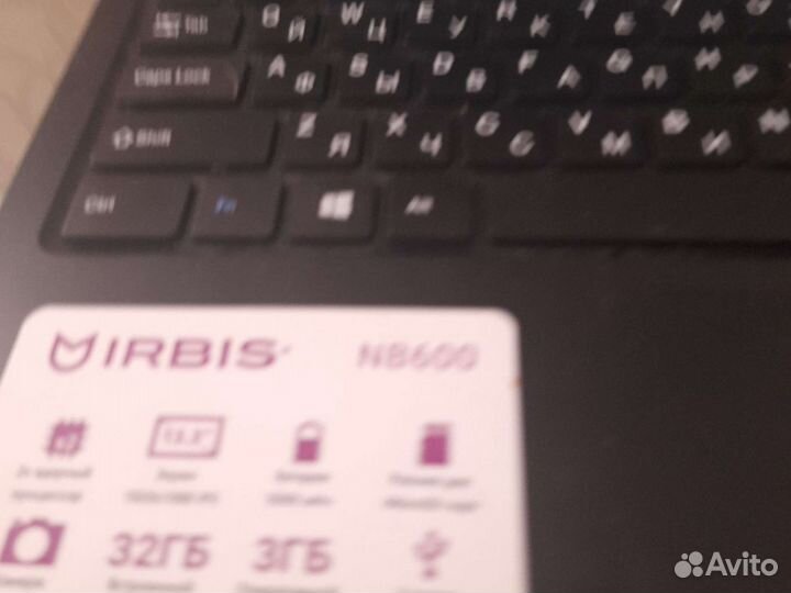 Ноутбук asus Irbis nb600