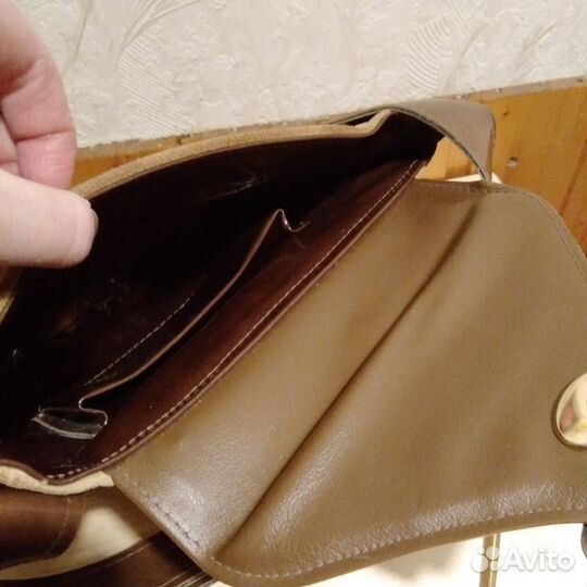 Сумка женская ретро винтаж натуральная замша