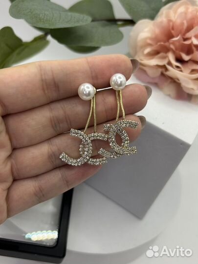 Серьги chanel