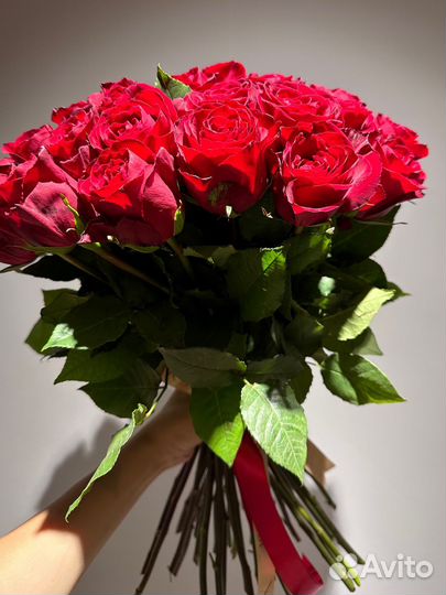 Роза красные 50см,доставка цветов