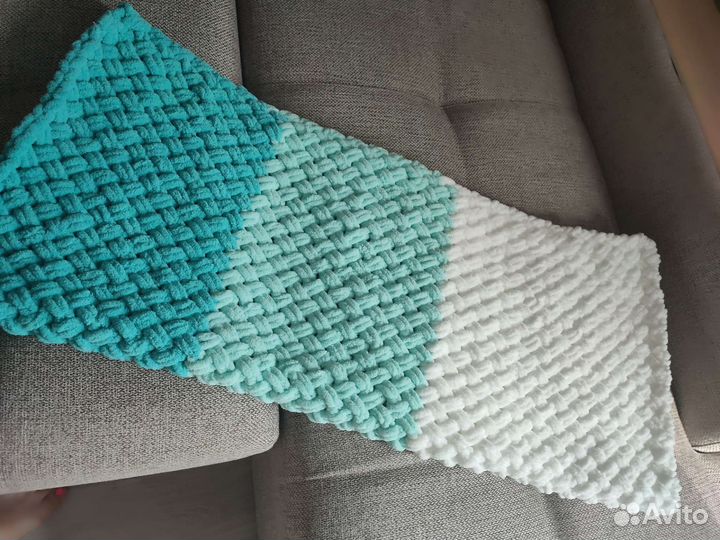 Плед детский вязаный ручная работа