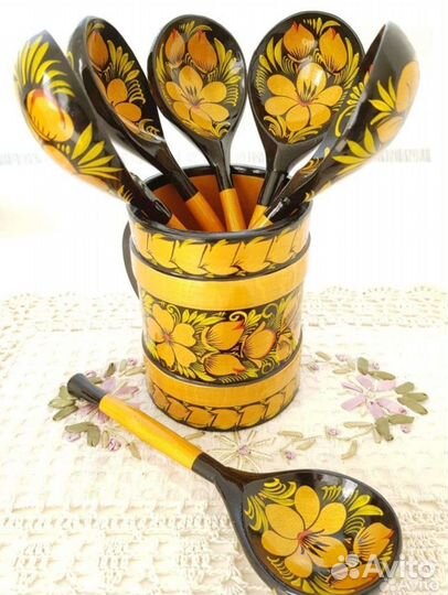 Посуда хохлома в золоте