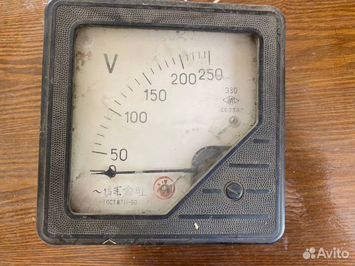 Вольтметр Э30 щитовой СССР