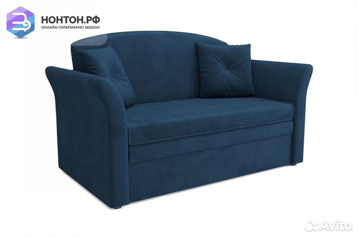Диван выкатной Малютка 2 темно-синий
