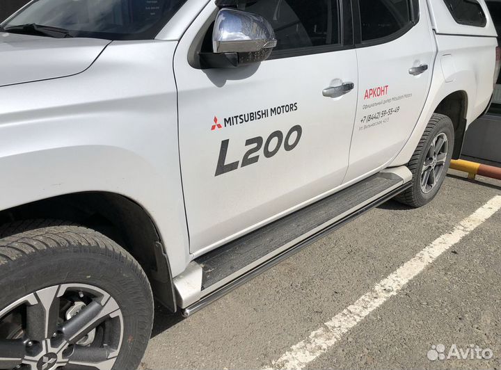 Защита штатного порога Mitsubishi L200 2019