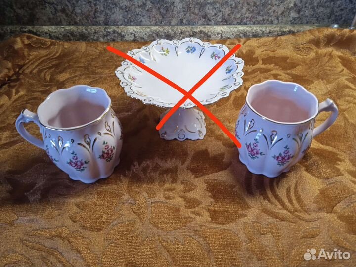 Чешский розовый фарфор. Винтаж