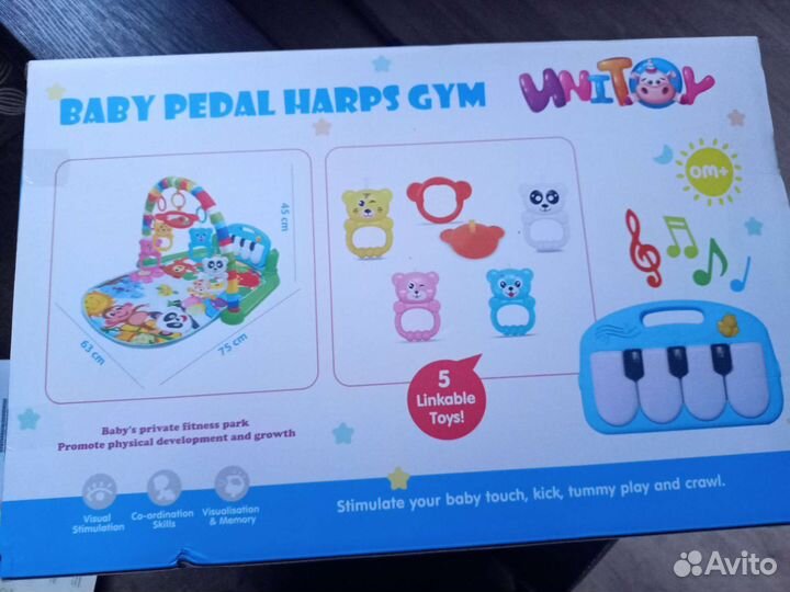 Развивающий коврик с пианино