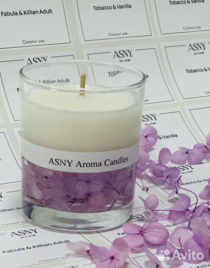 Ароматическая свеча ручной работы