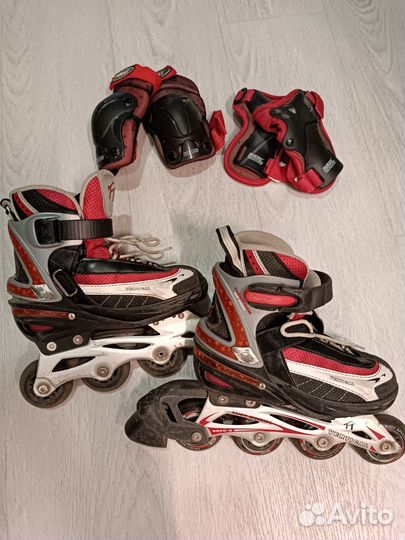 Роликовые коньки детские раздвижные