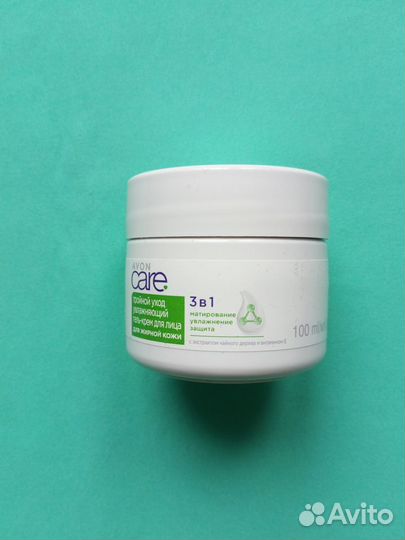 Крем-гель для лица Тройной уход для жирной кожи