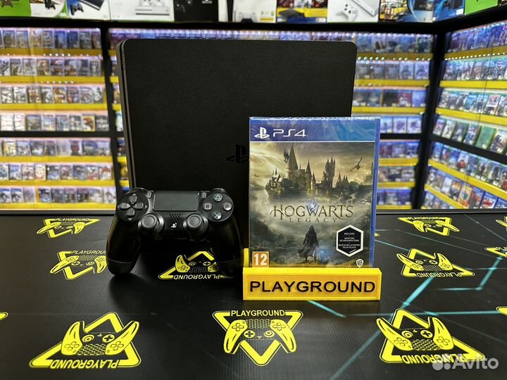 PS4 Slim 1TB + Hogwarts Legacy Новый Диск