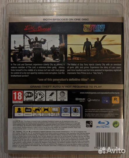 GTA Episodes from Liberty City для Ps3