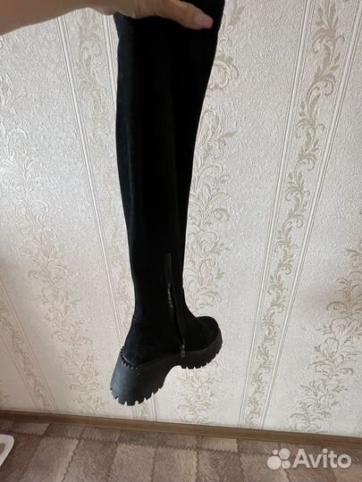 Зимние сапоги ботфорты