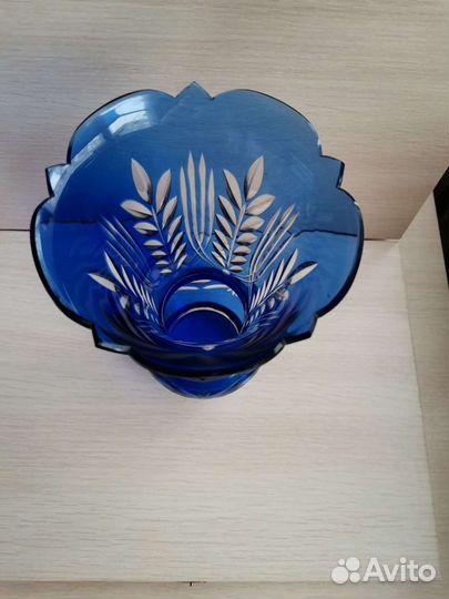 Ваза цветное стекло СССР