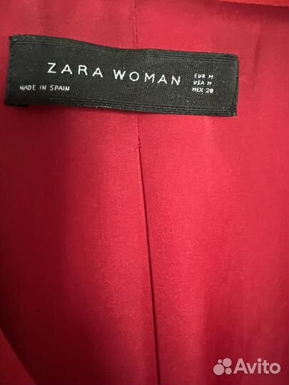 Блейзер жакет Zara красный М