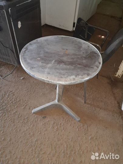 Стол диаметр 60/70 полностью металл
