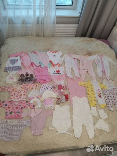 Вещи для девочки от 1 до 6 мес