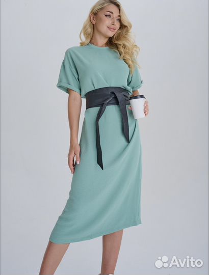 Повседневное летнее платье-футболка