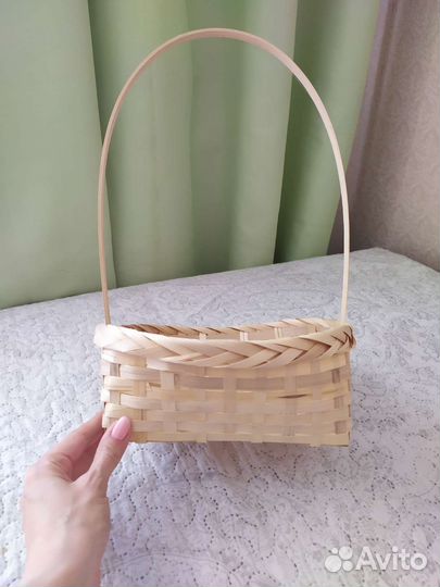 Корзина плетеная новая