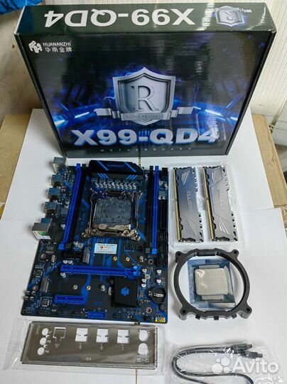 Комплект мать проц память X99 2011v3 2670 16DDR4