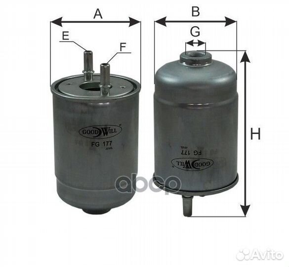 Фильтр топливный FG177 Goodwill