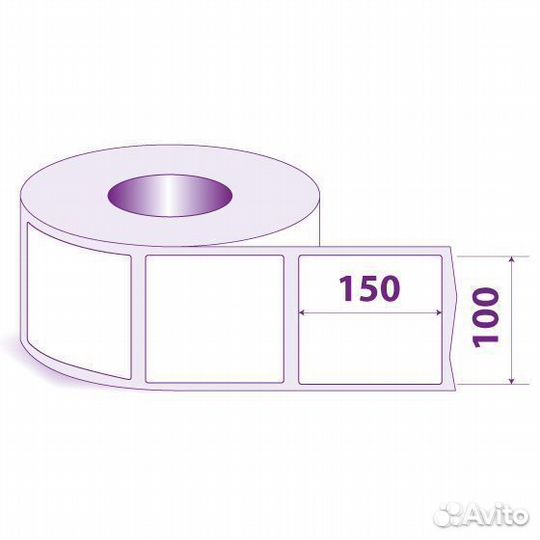 Этикетки для Яндекс.Маркет 100х150 мм эко