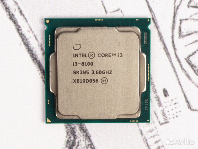 Процессоры Intel Core I3 8100