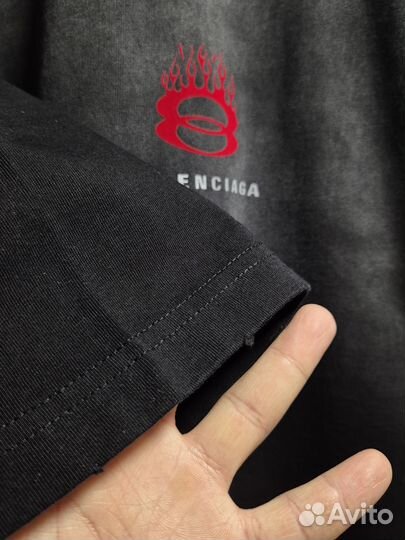 Футболка Balenciaga оверсайз градиент