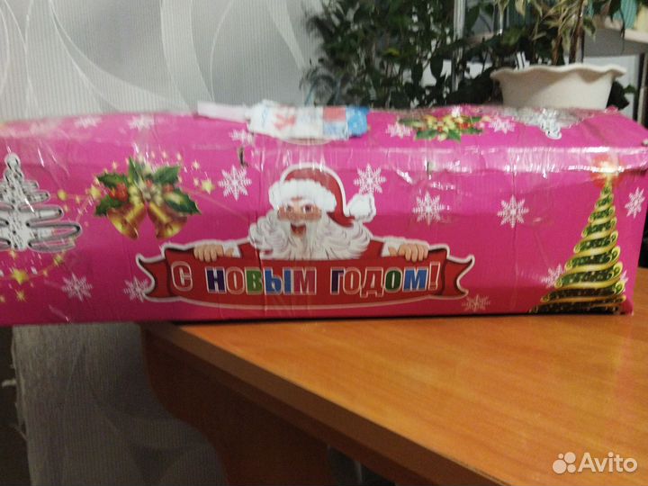 Коробка Новогодний набор с мишурой