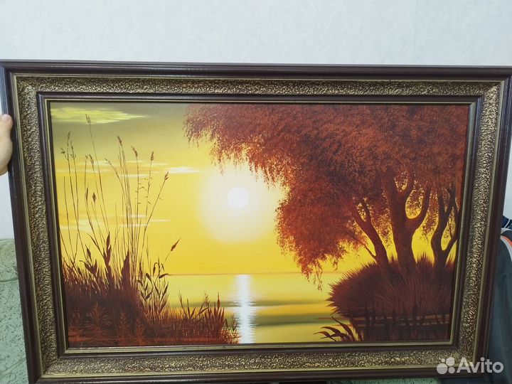 Картина маслом на холсте бу