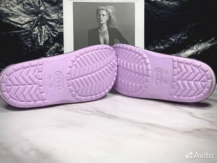 Crocs сабо женские фиолетовые