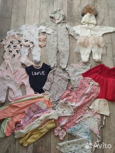 Пакет вещей для новорожденной девочки 56 62