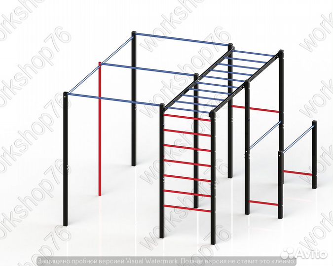 Уличный спортивный комплекс пилон турник воркаут