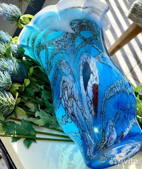 Ваза цветное стекло