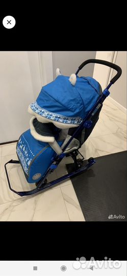 Детские санки коляска ника