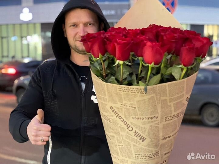 15 роз 51 25 31 25 Розы Цветы доставка