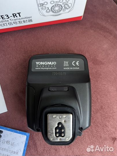 Радиосинхронизатор Yongnuo YN-E3-RT, передатчик