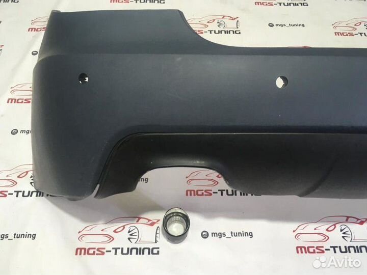 Бампер BMW 5 series Е60 стиль M-Tech+ Akrapovic