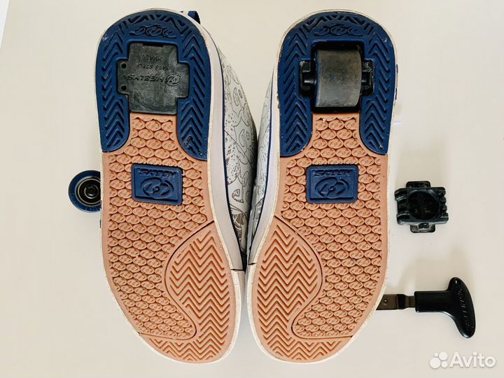 Стильные женские роликовые кроссовки heelys