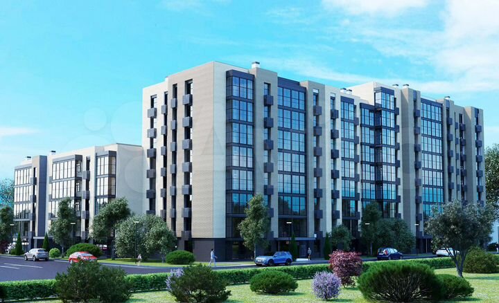 2-к. квартира, 61,1 м², 1/8 эт.